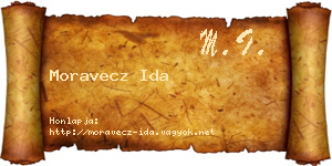 Moravecz Ida névjegykártya